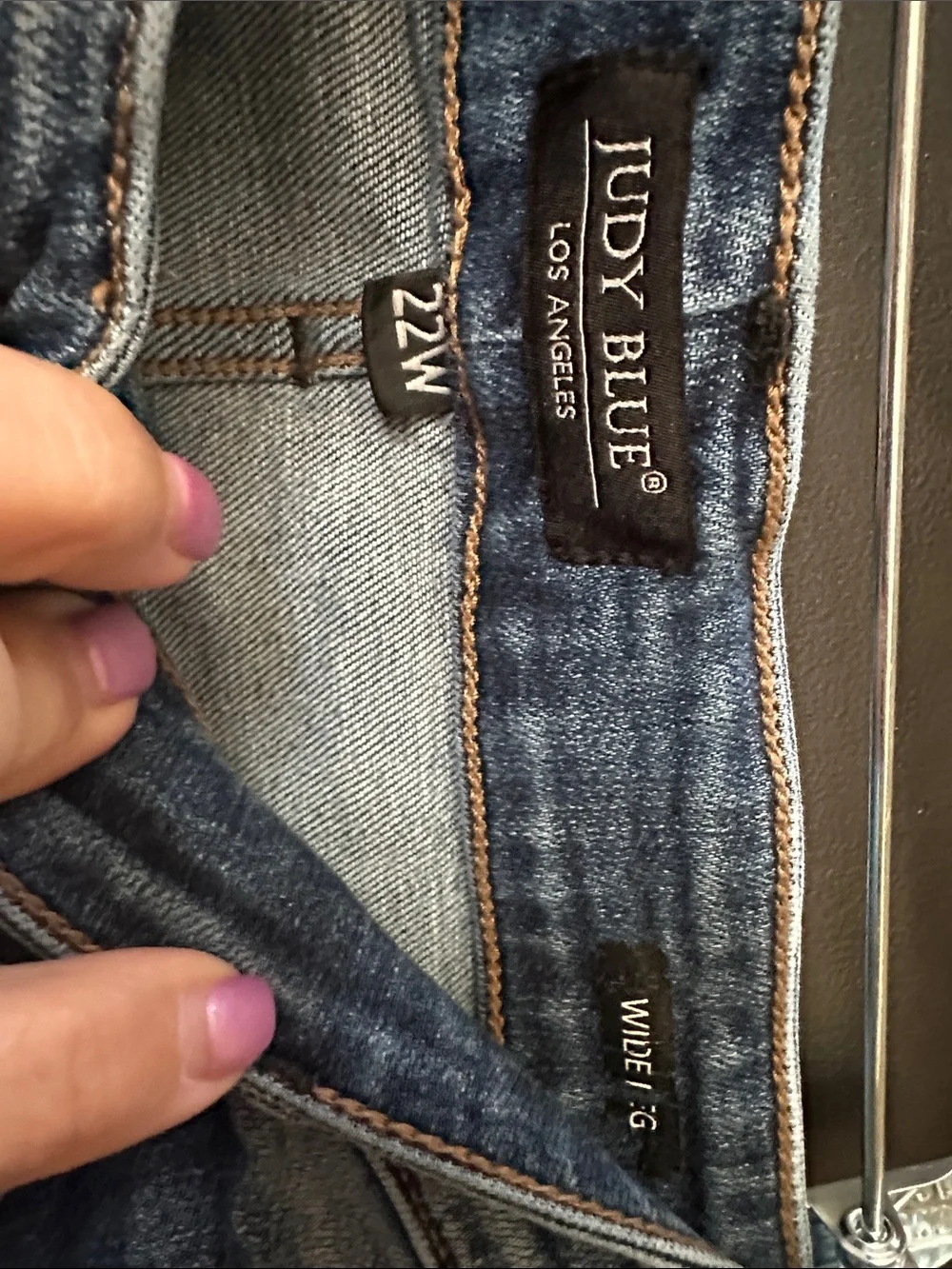 Judy Blue wide leg Light Blue Distressed Crop Jeans with Button-Fly